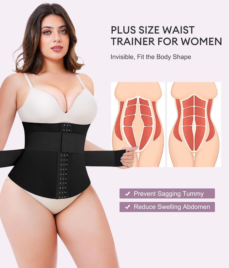 YERKOAD Waist Trainer for Women Plus Size Corset Shapewear Tummy Control Waist Cincher Postpartum Belly Band Wrap - Image 2